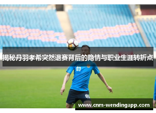 揭秘丹羽孝希突然退赛背后的隐情与职业生涯转折点