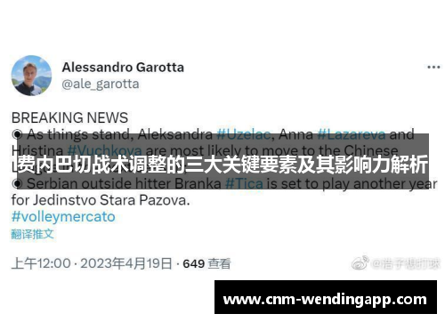 费内巴切战术调整的三大关键要素及其影响力解析